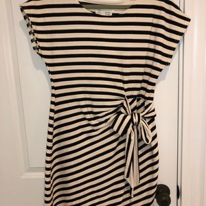 Saturday Sunday black & cream striped dress